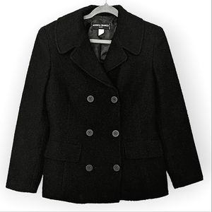 Monica Bianco Made in Italy Designer Vintage Blazer Suit Jacket Wool Blend sz 6